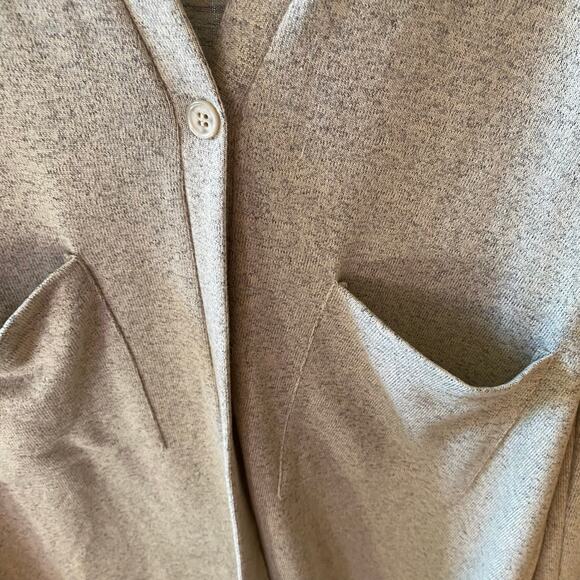Mia Joy Cardigan Oatmeal Color One Button Womens Size 14 - Picture 4 of 5